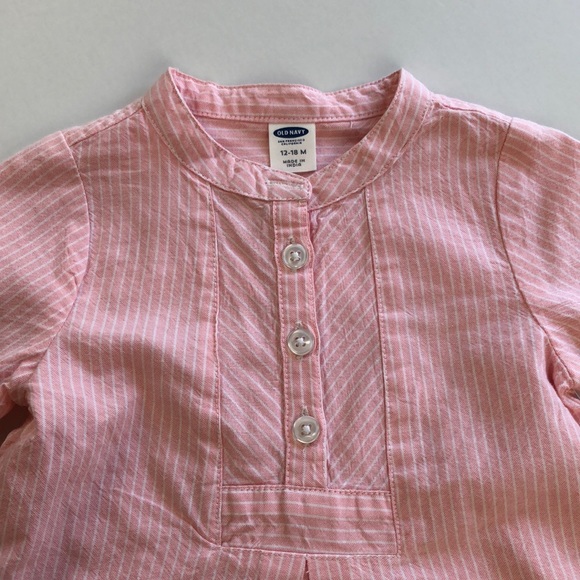 Pink stripe 12-18 month dress NWT - Picture 2 of 5